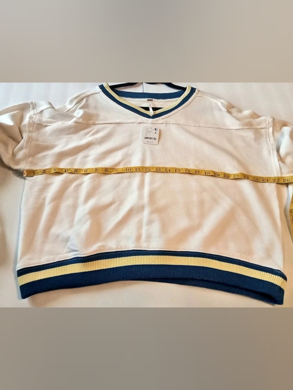 FP Movement Color Block Pullover White XL NWT - Picture 5 of 9